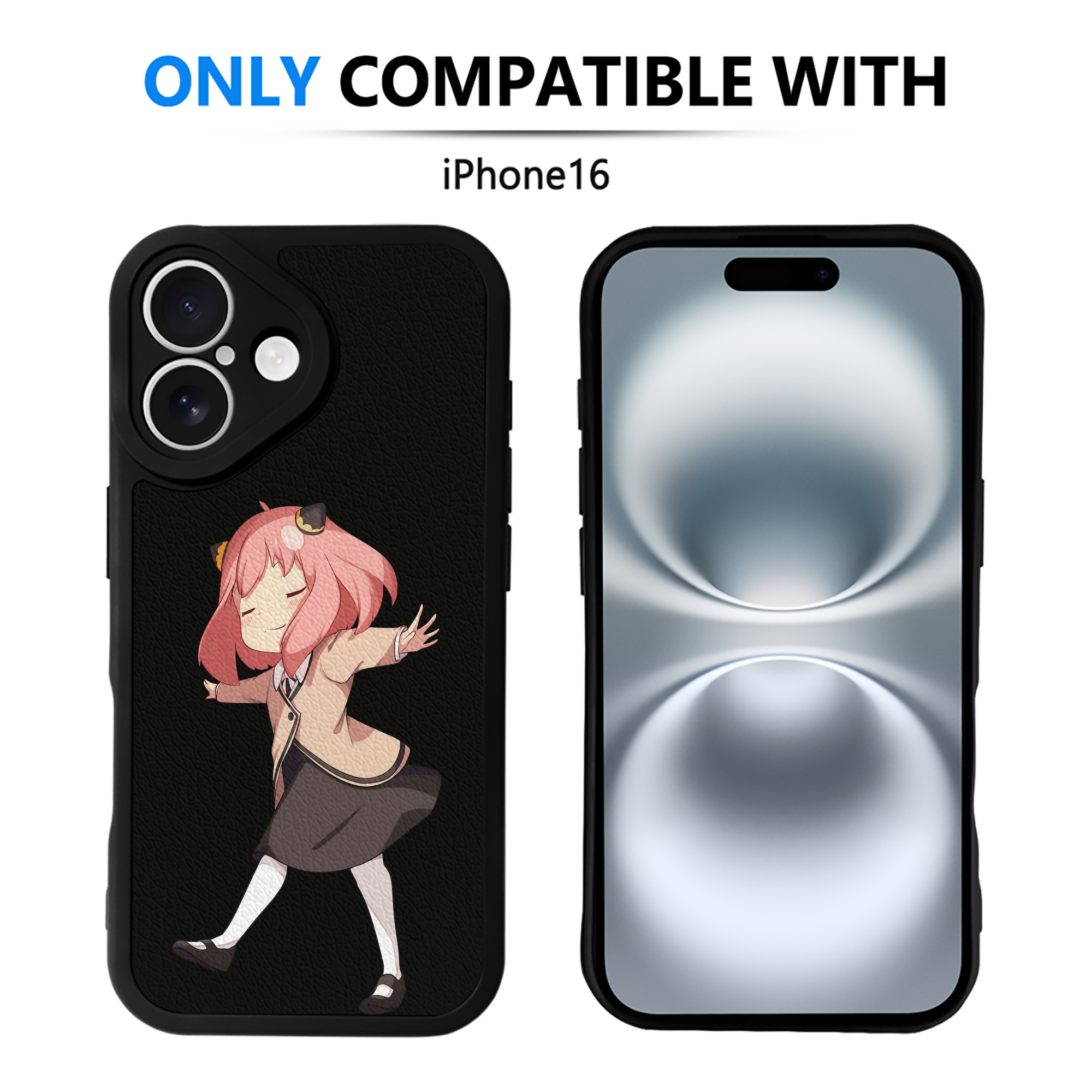 （画像用） SPY×FAMILY间谍家家酒 【iPhone 16シリーズ対応】シリコンスマホケース（レザー調） 材質：シリコン